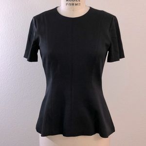 Theory peplum short sleeves top